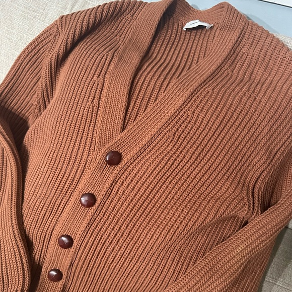 Nanushka Sweaters - Nanushka Milo Knit Cardigan in Earthy Brown